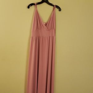 Pink Floor-length Dress